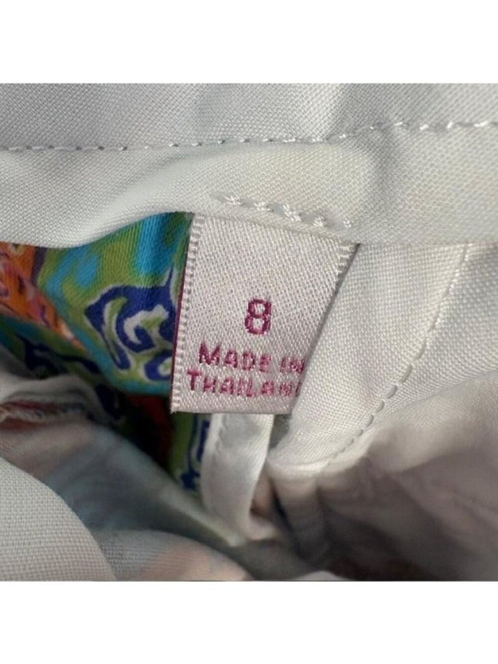 Peter Millar Bermuda Shorts Womens 8 Multicolor Paisley 9 Inseam Golf Stretch - Picture 5 of 9